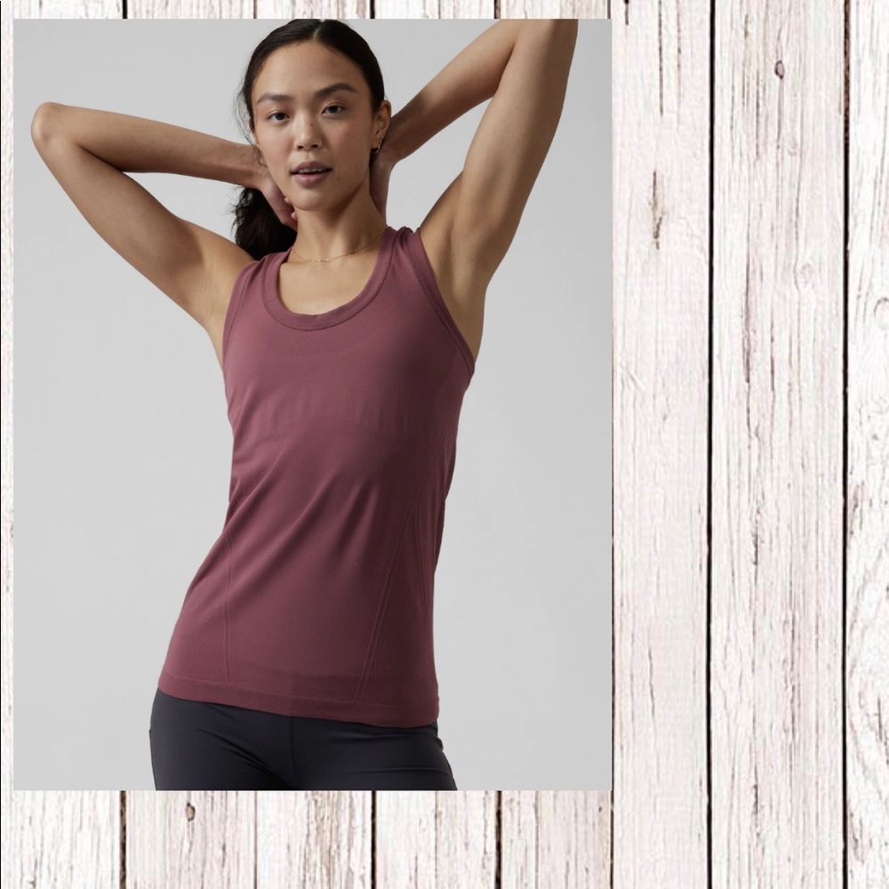 NWT ATHLETA Momentum Seamless Tank TAWNY ROSE